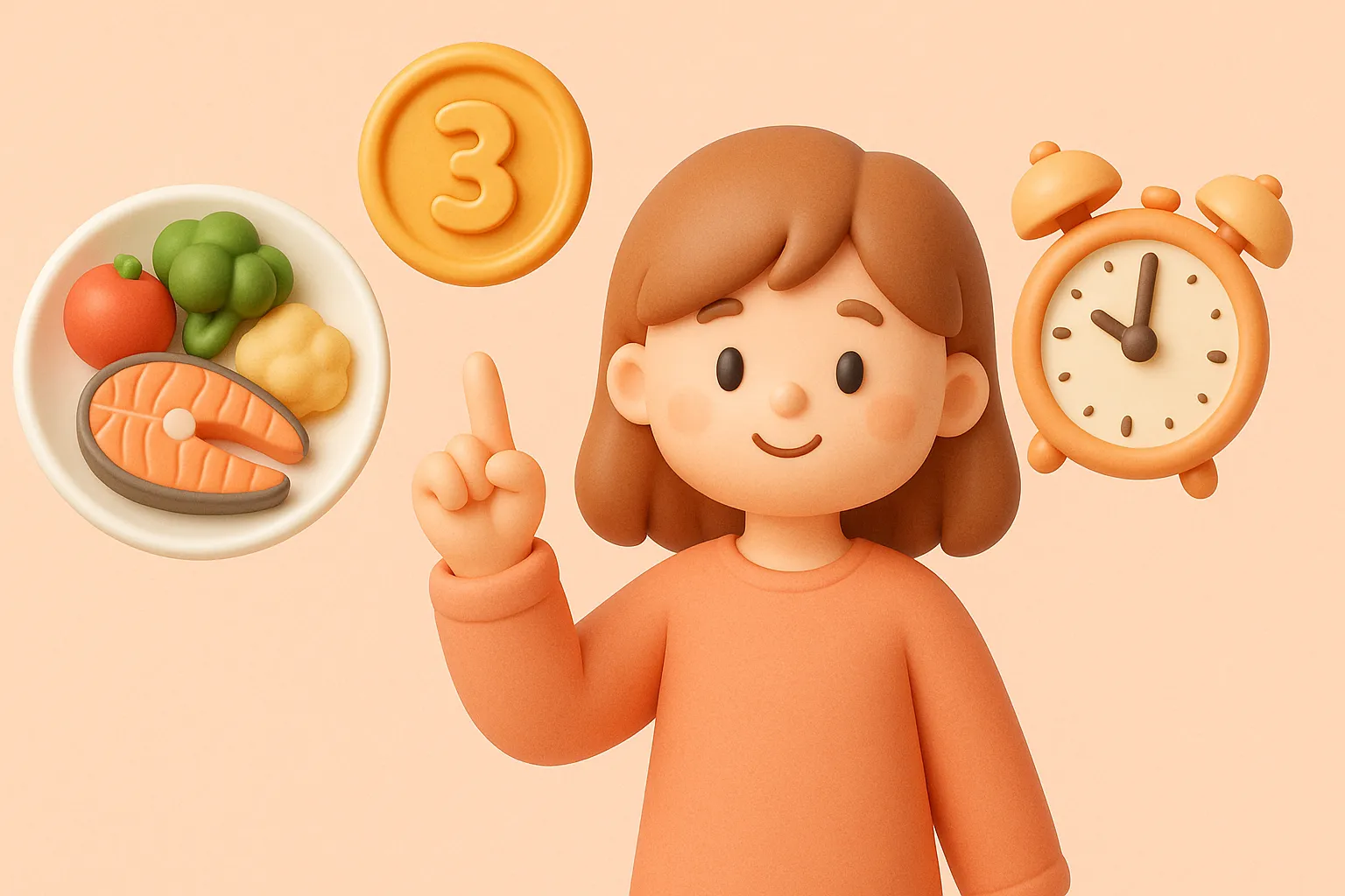 食事の「質・量・時間」この3つを意識すれば大丈夫